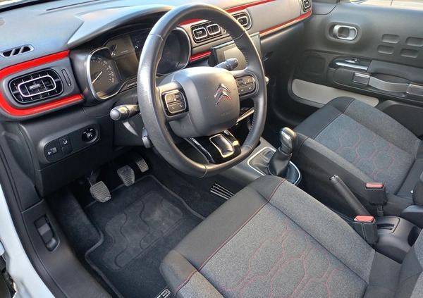 Citroen C3 cena 26400 przebieg: 81000, rok produkcji 2017 z Łaskarzew małe 106